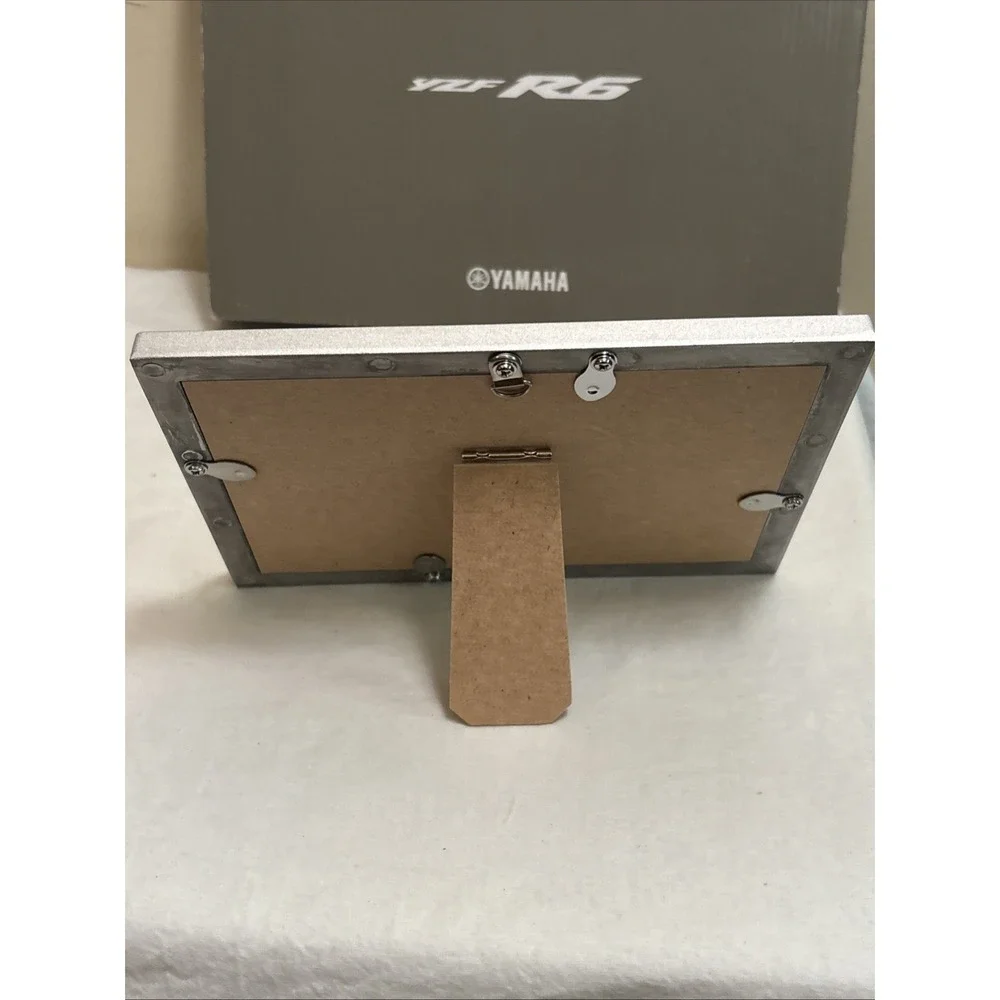 Yamaha Diecast Aluminum Picture Frame YZF-R6 Motorcycle Photos Brochure Box